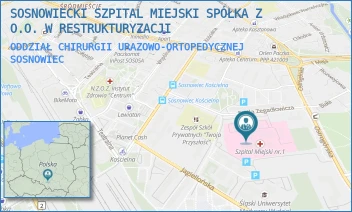 ODDZIAŁ CHIRURGII URAZOWO-ORTOPEDYCZNEJ - SOSNOWIECKI SZPITAL MIEJSKI SPÓŁKA Z O.O. W RESTRUKTURYZACJI - ZEGADŁOWICZA 3,  SOSNOWIEC