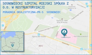 PORADNIA OKULISTYCZNA-PR-S - SOSNOWIECKI SZPITAL MIEJSKI SPÓŁKA Z O.O. W RESTRUKTURYZACJI - UL. SZPITALNA 1,  SOSNOWIEC