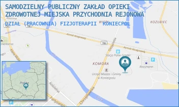 DZIAŁ (PRACOWNIA) FIZJOTERAPII - SAMODZIELNY PUBLICZNY ZAKŁAD OPIEKI ZDROWOTNEJ MIEJSKA PRZYCHODNIA REJONOWA - UL. ARMII KRAJOWEJ 2,  KONIECPOL