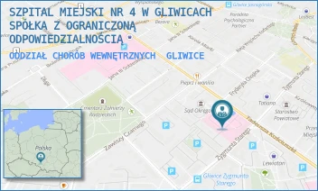 ODDZIAŁ CHORÓB WEWNĘTRZNYCH - SZPITAL MIEJSKI W GLIWICACH SPÓŁKA Z OGRANICZONĄ ODPOWIEDZIALNOŚCIĄ - UL. ZYGMUNTA STAREGO 20,  GLIWICE