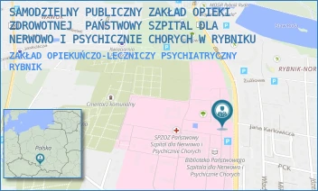 ZAKŁAD OPIEKUŃCZO-LECZNICZY PSYCHIATRYCZNY - KLINICZNY SZPITAL PSYCHIATRYCZNY SPZOZ W RYBNIKU - UL. GLIWICKA 33,  RYBNIK