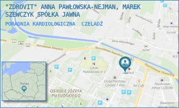 PORADNIA KARDIOLOGICZNA - "ZDROVIT" ANNA PAWŁOWSKA-NEJMAN, MAREK SZEWCZYK SPÓŁKA JAWNA - UL. NIEPODLEGŁOŚCI 1A,  CZELADŹ