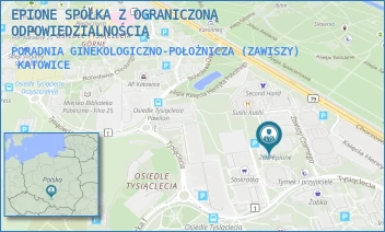 PORADNIA GINEKOLOGICZNO-POŁOŻNICZA (ZAWISZY) - EPIONE SPÓŁKA Z OGRANICZONĄ ODPOWIEDZIALNOŚCIĄ - UL. ZAWISZY CZARNEGO 7A,  KATOWICE