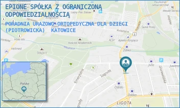 PORADNIA URAZOWO-ORTOPEDYCZNA DLA DZIECI (PIOTROWICKA) - EPIONE SPÓŁKA Z OGRANICZONĄ ODPOWIEDZIALNOŚCIĄ - UL. PIOTROWICKA 68,  KATOWICE