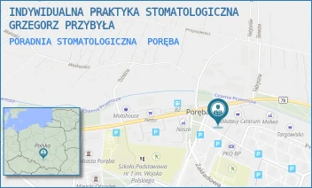PORADNIA STOMATOLOGICZNA - INDYWIDUALNA PRAKTYKA STOMATOLOGICZNA GRZEGORZ PRZYBYŁA - UL. WOJSKA POLSKIEGO 20,  PORĘBA