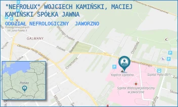 ODDZIAŁ NEFROLOGICZNY - "NEFROLUX" WOJCIECH KAMIŃSKI, MACIEJ KAMIŃSKI SPÓŁKA Z OGRANICZONĄ ODPOWIEDZIALNOŚCIĄ - UL. CHEŁMOŃSKIEGO 28,  JAWORZNO