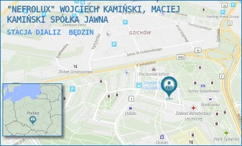STACJA DIALIZ - "NEFROLUX" WOJCIECH KAMIŃSKI, MACIEJ KAMIŃSKI SPÓŁKA Z OGRANICZONĄ ODPOWIEDZIALNOŚCIĄ - UL. ZWYCIĘSTWA 30,  BĘDZIN