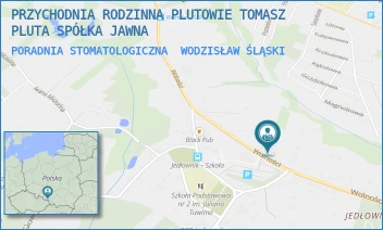 PORADNIA STOMATOLOGICZNA - PRZYCHODNIA RODZINNA PLUTOWIE TOMASZ PLUTA SPÓŁKA JAWNA - UL. WOLNOŚCI 80,  WODZISŁAW ŚLĄSKI