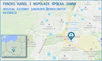 ODDZIAŁ DZIENNY ZABURZEŃ NERWICOWYCH - FENIKS KAREŁ I WSPÓLNIK SPÓŁKA JAWNA - UL. WINCENTEGO WITOSA 21,  KATOWICE