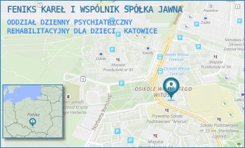 ODDZIAŁ DZIENNY PSYCHIATRYCZNY REHABILITACYJNY DLA DZIECI - FENIKS KAREŁ I WSPÓLNIK SPÓŁKA JAWNA - UL. WINCENTEGO WITOSA 21,  KATOWICE