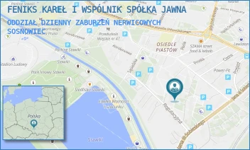 ODDZIAŁ DZIENNY ZABURZEŃ NERWICOWYCH - FENIKS KAREŁ I WSPÓLNIK SPÓŁKA JAWNA - UL. SOBIESKIEGO 29,  SOSNOWIEC