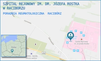 PORADNIA REUMATOLOGICZNA - SZPITAL REJONOWY IM. DR. JÓZEFA ROSTKA W RACIBORZU - GAMOWSKA 3,  RACIBÓRZ