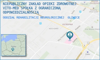 ODDZIAŁ REHABILITACJI NEUROLOGICZNEJ - NIEPUBLICZNY ZAKŁAD OPIEKI ZDROWOTNEJ VITO-MED SPÓŁKA Z OGRANICZONĄ ODPOWIEDZIALNOŚCIĄ - UL. RADIOWA 2,  GLIWICE