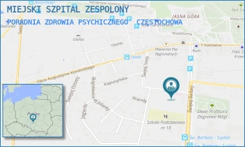 PORADNIA ZDROWIA PSYCHICZNEGO - MIEJSKI SZPITAL ZESPOLONY - BONY 1/3,  CZĘSTOCHOWA