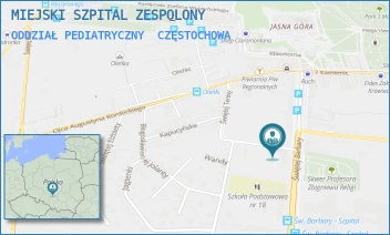 ODDZIAŁ PEDIATRYCZNY - MIEJSKI SZPITAL ZESPOLONY - UL. BONY 1/3,  CZĘSTOCHOWA
