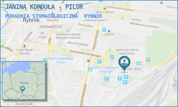 PORADNIA STOMATOLOGICZNA - JANINĄ KORDUŁA - PILOR - UL. CHROBREGO 39,  RYBNIK