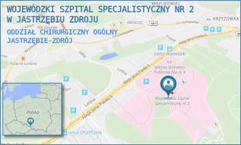 ODDZIAŁ CHIRURGICZNY OGÓLNY - WOJEWÓDZKI SZPITAL SPECJALISTYCZNY NR 2 W JASTRZĘBIU ZDROJU - UL. ALEJA JANA PAWŁA II 7,  JASTRZĘBIE-ZDRÓJ