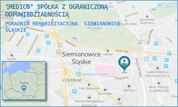 PORADNIA REHABILITACYJNA - "MEDICO" SPÓŁKA Z OGRANICZONĄ ODPOWIEDZIALNOŚCIĄ - UL. JANA PAWŁA II 1,  SIEMIANOWICE ŚLĄSKIE