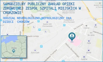 ODDZIAŁ NEUROLOGICZNO-NEFROLOGICZNY DLA DZIECI - SAMODZIELNY PUBLICZNY ZAKŁAD OPIEKI ZDROWOTNEJ ZESPÓŁ SZPITALI MIEJSKICH W CHORZOWIE - UL. WŁADYSŁAWA TRUCHANA 7,  CHORZÓW