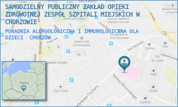 PORADNIA ALERGOLOGICZNA I IMMUNOLOGICZNA DLA DZIECI - SAMODZIELNY PUBLICZNY ZAKŁAD OPIEKI ZDROWOTNEJ ZESPÓŁ SZPITALI MIEJSKICH W CHORZOWIE - UL. WŁADYSŁAWA TRUCHANA 7,  CHORZÓW