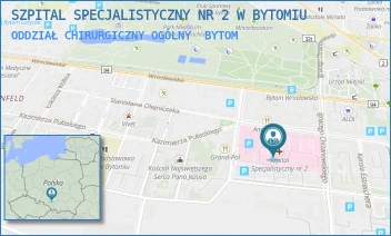 ODDZIAŁ CHIRURGICZNY OGÓLNY - SZPITAL SPECJALISTYCZNY NR 2 W BYTOMIU - UL. BATOREGO 15,  BYTOM