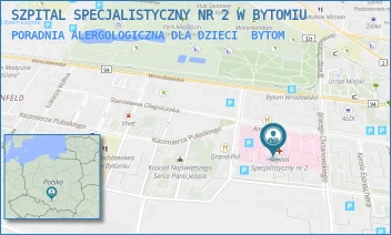 PORADNIA ALERGOLOGICZNA DLA DZIECI - SZPITAL SPECJALISTYCZNY NR 2 W BYTOMIU - UL. BATOREGO 15,  BYTOM