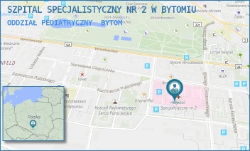 ODDZIAŁ PEDIATRYCZNY - SZPITAL SPECJALISTYCZNY NR 2 W BYTOMIU - UL. BATOREGO 15,  BYTOM