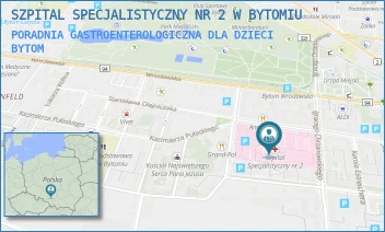 PORADNIA GASTROENTEROLOGICZNA DLA DZIECI - SZPITAL SPECJALISTYCZNY NR 2 W BYTOMIU - UL. BATOREGO 15,  BYTOM