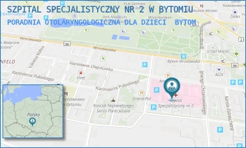 PORADNIA OTOLARYNGOLOGICZNA DLA DZIECI - SZPITAL SPECJALISTYCZNY NR 2 W BYTOMIU - UL. BATOREGO 15,  BYTOM