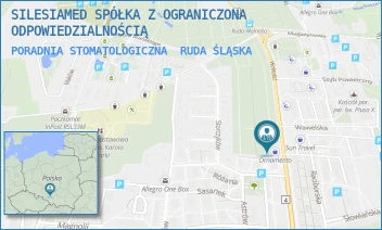PORADNIA STOMATOLOGICZNA - SILESIAMED SPÓŁKA Z OGRANICZONA ODPOWIEDZIALNOŚCIĄ - UL. WOLNOŚCI 99,  RUDA ŚLĄSKA