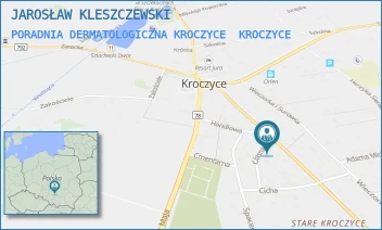 PORADNIA DERMATOLOGICZNA KROCZYCE - JAROSŁAW KLESZCZEWSKI - UL. JANA PAWŁA II 16,  KROCZYCE
