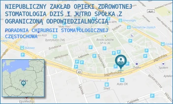 PORADNIA CHIRURGII STOMATOLOGICZNEJ - NIEPUBLICZNY ZAKŁAD OPIEKI ZDROWOTNEJ STOMATOLOGIA DZIŚ I JUTRO SPÓŁKA Z OGRANICZONĄ ODPOWIEDZIALNOŚCIĄ - UL. BOTANICZNA 28,  CZĘSTOCHOWA