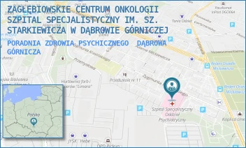 PORADNIA ZDROWIA PSYCHICZNEGO - ZAGŁĘBIOWSKIE CENTRUM ONKOLOGII SZPITAL SPECJALISTYCZNY IM. SZ. STARKIEWICZA W DĄBROWIE GÓRNICZEJ - UL. KRASIŃSKIEGO 43/.,  DĄBROWA GÓRNICZA