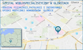 ODDZIAŁ FIZJOLOGII,PATOLOGII I INTENSYWNEJ OPIEKI MEDYCZNEJ NOWORODKÓW - SZPITAL WIELOSPECJALISTYCZNY W GLIWICACH - UL. TADEUSZA KOŚCIUSZKI 1,  GLIWICE