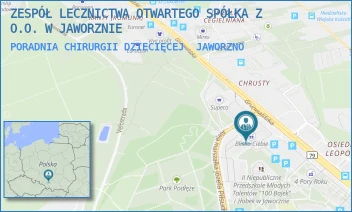 PORADNIA CHIRURGII DZIECIĘCEJ - ZESPÓŁ LECZNICTWA OTWARTEGO SPÓŁKA Z O.O. W JAWORZNIE - UL. GRUNWALDZKA 235,  JAWORZNO