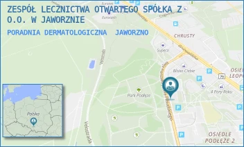 PORADNIA DERMATOLOGICZNA - ZESPÓŁ LECZNICTWA OTWARTEGO SPÓŁKA Z O.O. W JAWORZNIE - ALEJA MARSZ. JÓZEFA PIŁSUDSKIEGO 80,  JAWORZNO