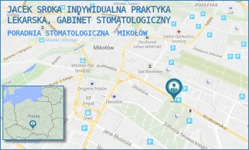 PORADNIA STOMATOLOGICZNA - JACEK SROKA INDYWIDUALNA PRAKTYKA LEKARSKA, GABINET STOMATOLOGICZNY - OS. GRUNWALDZKIE 10,  MIKOŁÓW