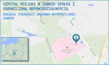 ODDZIAŁ CHIRURGII URAZOWO-ORTOPEDYCZNEJ - SZPITAL MIEJSKI W ZABRZU SPÓŁKA Z OGRANICZONĄ ODPOWIEDZIALNOŚCIĄ - UL. ZAMKOWA 4,  ZABRZE
