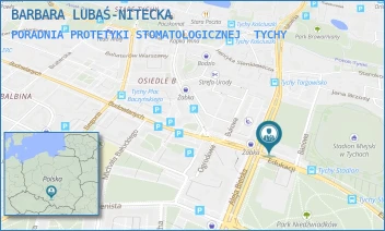 PORADNIA PROTETYKI STOMATOLOGICZNEJ - BARBARA LUBAŚ-NITECKA - EDUKACJI 1,  TYCHY