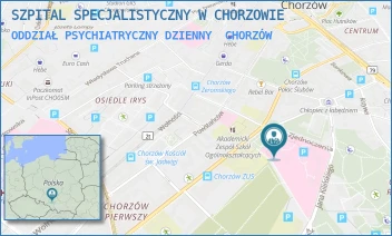 ODDZIAŁ PSYCHIATRYCZNY DZIENNY - SZPITAL SPECJALISTYCZNY W CHORZOWIE - UL. UL. ZJEDNOCZENIA 10,  CHORZÓW