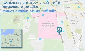 PORADNIA CHIRURGII OGÓLNEJ - SAMODZIELNY PUBLICZNY ZESPÓŁ OPIEKI ZDROWOTNEJ W LUBLIŃCU - UL. GRUNWALDZKA 9,  LUBLINIEC