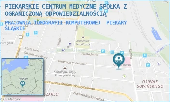 PRACOWNIA TOMOGRAFII KOMPUTEROWEJ - PIEKARSKIE CENTRUM MEDYCZNE SPÓŁKA Z OGRANICZONĄ ODPOWIEDZIALNOŚCIĄ - UL. SZPITALNA 11,  PIEKARY ŚLĄSKIE