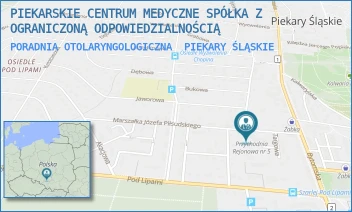PORADNIA OTOLARYNGOLOGICZNA - PIEKARSKIE CENTRUM MEDYCZNE SPÓŁKA Z OGRANICZONĄ ODPOWIEDZIALNOŚCIĄ - UL. PIŁSUDSKIEGO 5,  PIEKARY ŚLĄSKIE