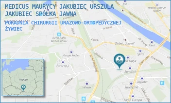 PORADNIA CHIRURGII URAZOWO-ORTOPEDYCZNEJ - MEDICUS MAURYCY JAKUBIEC URSZULA JAKUBIEC SPÓŁKA JAWNA - UL. DWORCOWA 22,  ŻYWIEC