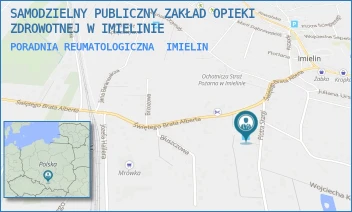 PORADNIA REUMATOLOGICZNA - SAMODZIELNY PUBLICZNY ZAKŁAD OPIEKI ZDROWOTNEJ W IMIELINIE - UL. PIOTRA SKARGI 2,  IMIELIN