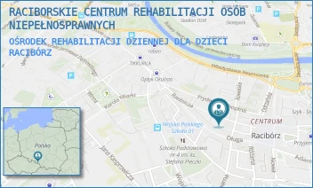 OŚRODEK REHABILITACJI DZIENNEJ DLA DZIECI - RACIBORSKIE CENTRUM REHABILITACJI OSÓB NIEPEŁNOSPRAWNYCH - UL. RZEŹNICZA 8,  RACIBÓRZ
