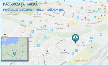 PORADNIA LECZENIA BÓLU - MAŁGORZATA GAŁKA - UL. JANA KILIŃSKIEGO 58,  SOSNOWIEC