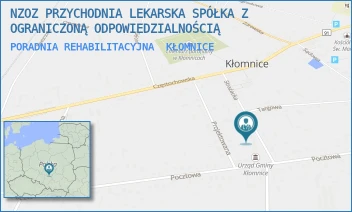 PORADNIA REHABILITACYJNA - NZOZ PRZYCHODNIA LEKARSKA SPÓŁKA Z OGRANICZONĄ ODPOWIEDZIALNOŚCIĄ - UL. STRAŻACKA 18,  KŁOMNICE