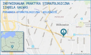PORADNIA STOMATOLOGICZNA - INDYWIDUALNA PRAKTYKA STOMATOLOGICZNA - IZABELA GALWAS - UL. WYZWOLENIA 109,  WILKOWICE