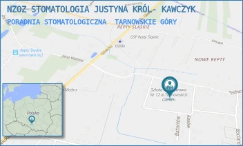 PORADNIA STOMATOLOGICZNA - NZOZ STOMATOLOGIA JUSTYNA KRÓL- KAWCZYK - UL. STEFANA ŻEROMSKIEGO 70,  TARNOWSKIE GÓRY